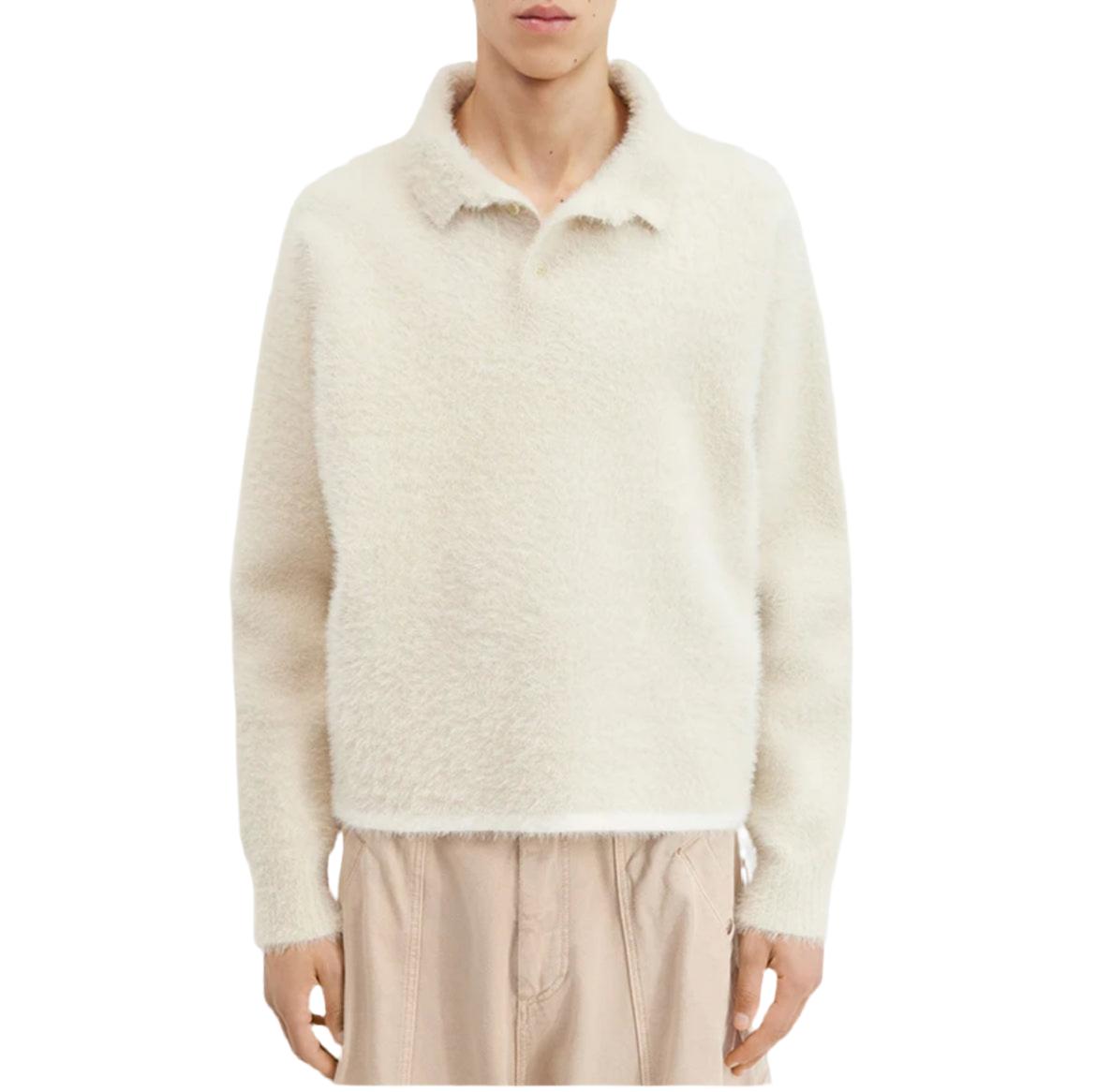 Mohair Polo Cream