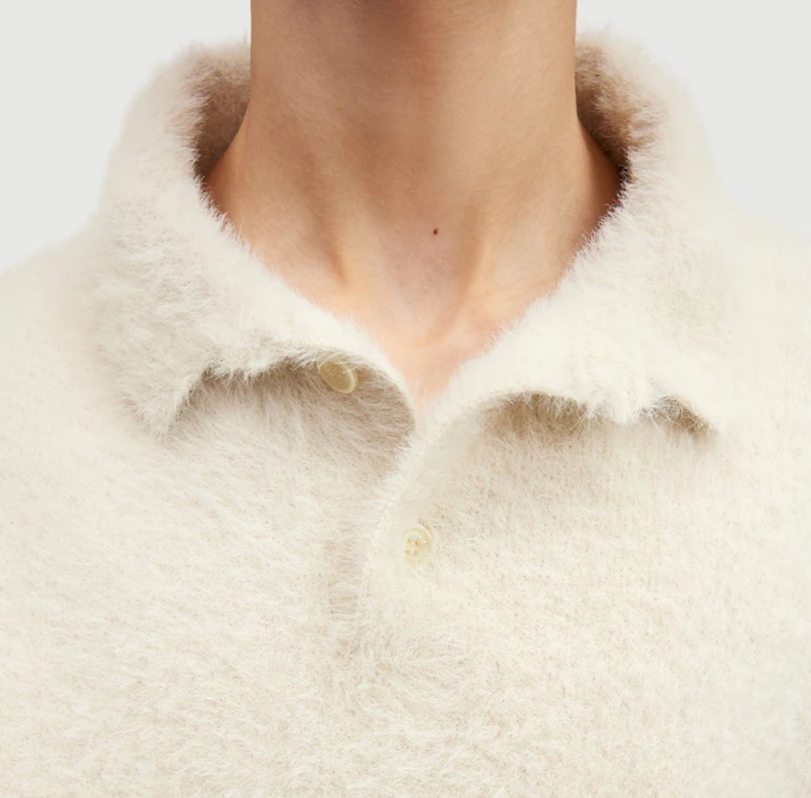 Mohair Polo Cream