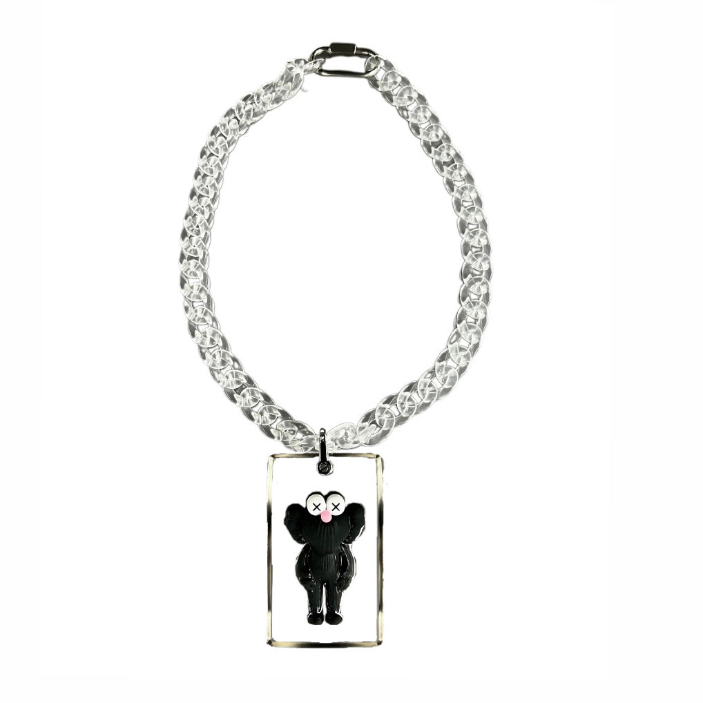 Kaws necklace black