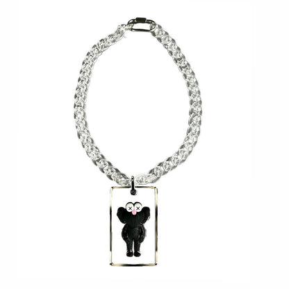 Kaws necklace black