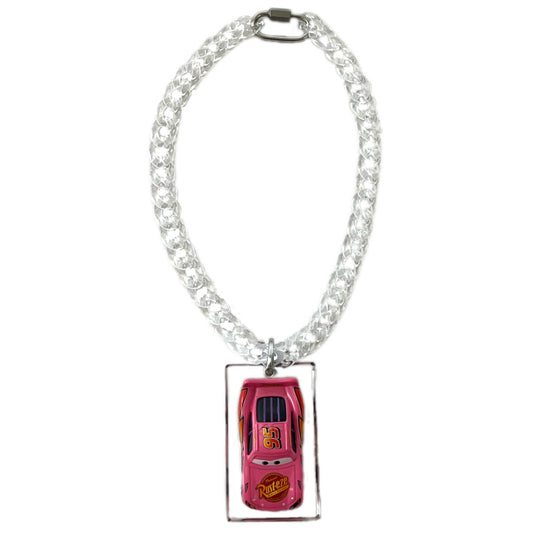 Lightning necklace pink