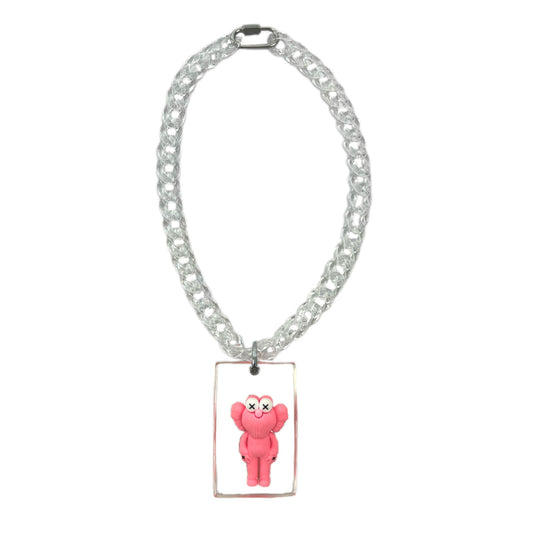 Kaws necklace pink