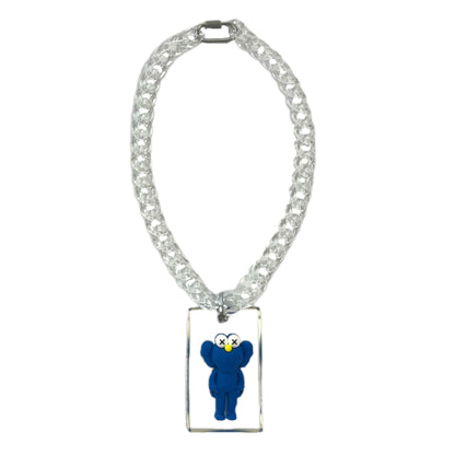 Kaws necklace blue
