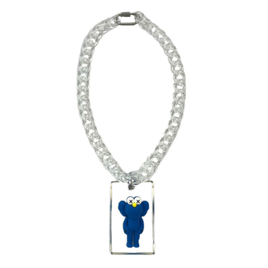 Kaws necklace blue